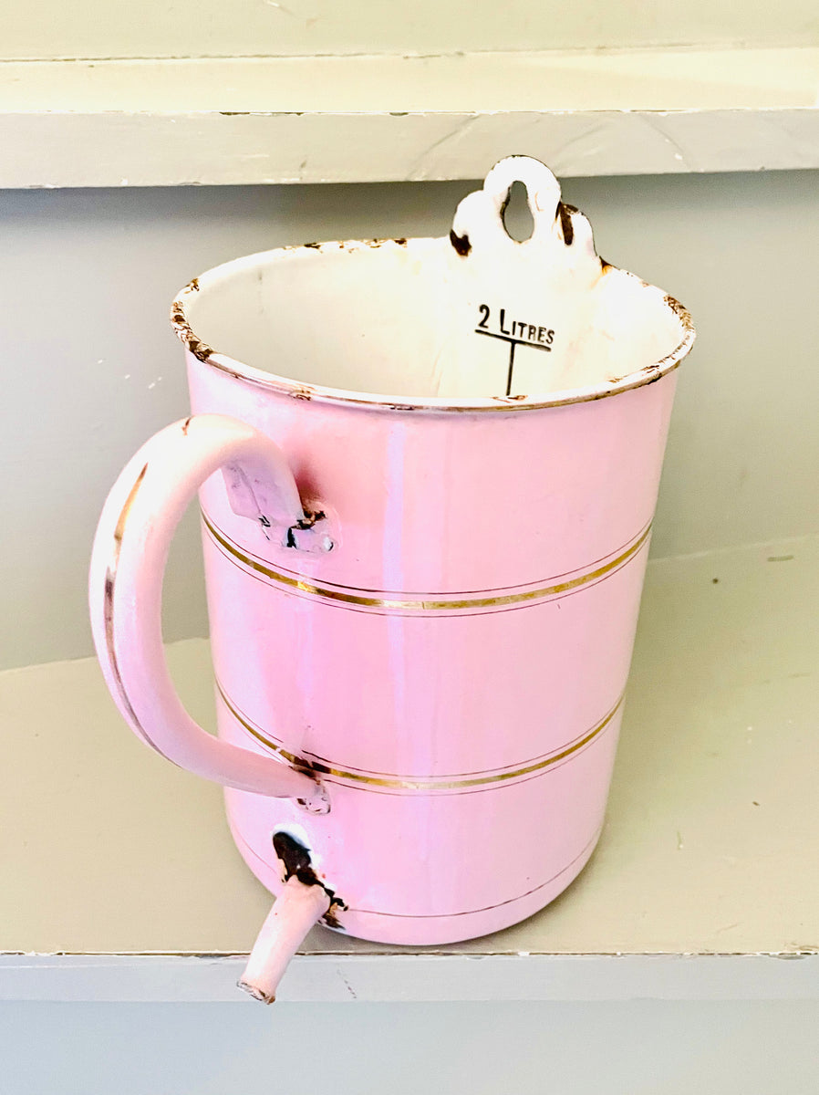 Vintage French enamel douche Iris & Mabel Online