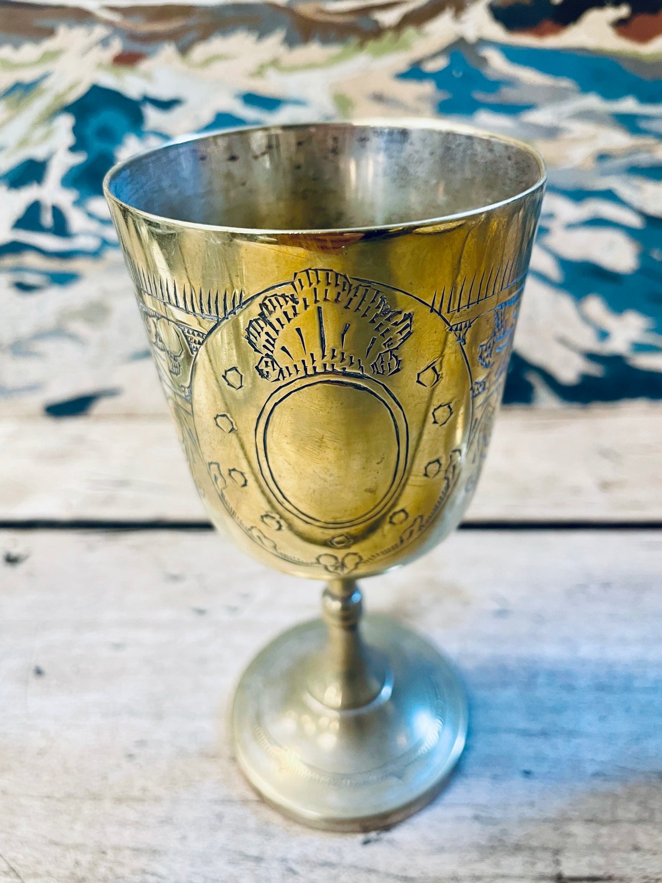 Large metal discount goblet